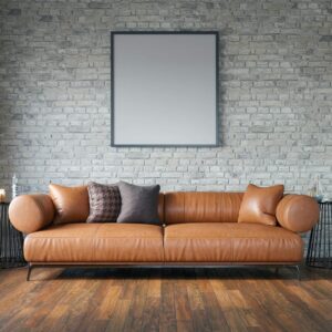 Bricktone Leather Sofa