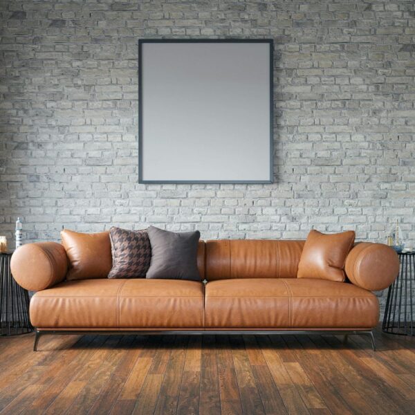Bricktone Leather Sofa
