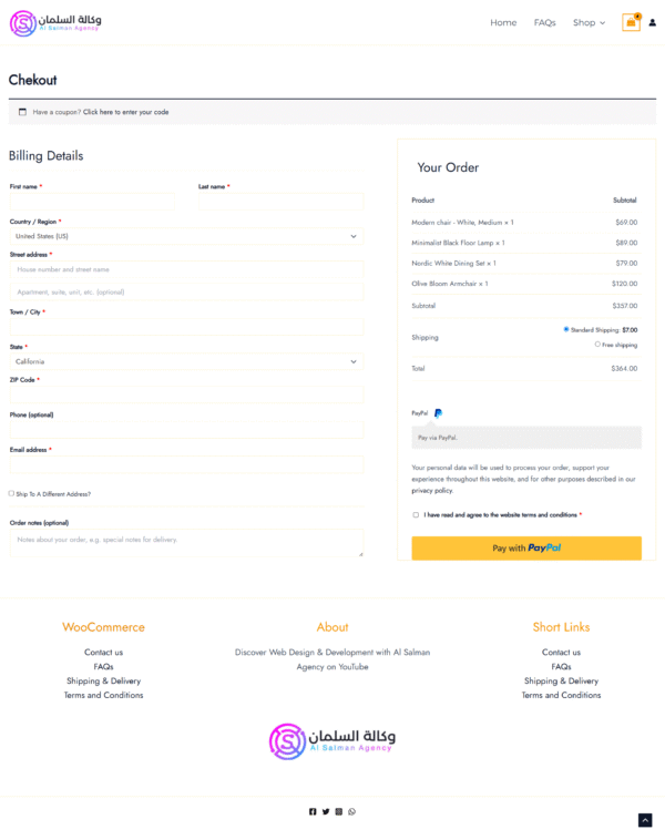 Chekout Page